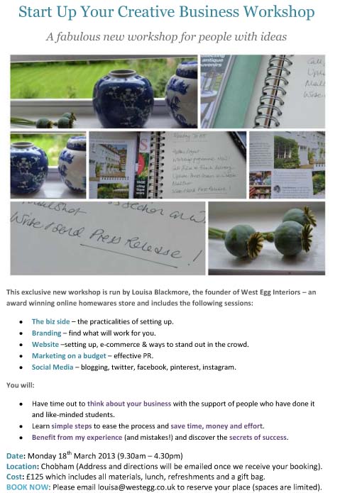 Start up flyer - Chobham